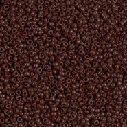 Miyuki rocailles Perlen 15/0 - Opaque chocolate 15-409